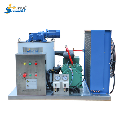 comprare 1 tonnellata di SS316 Macchina per ghiaccio a fiocco di acqua salata Generatore di ghiaccio a fiocco con raffreddamento ad aria online manufacture