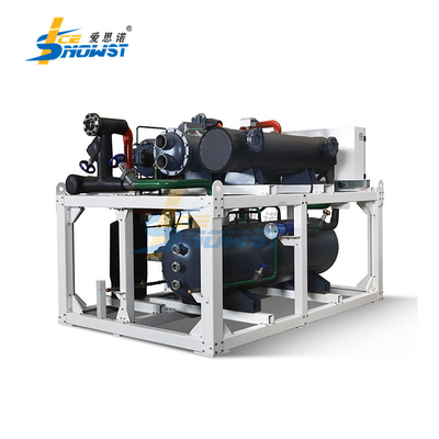 Blocco di ghiaccio della macchina dello SpA 15 Ton Direct Cooling Block Ice che fa pianta