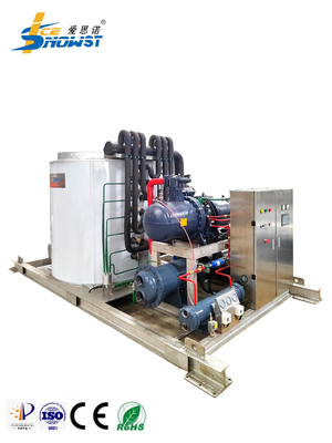 Macchina del ghiaccio automatica 20 Ton Water Cooled del fiocco di acciaio inossidabile